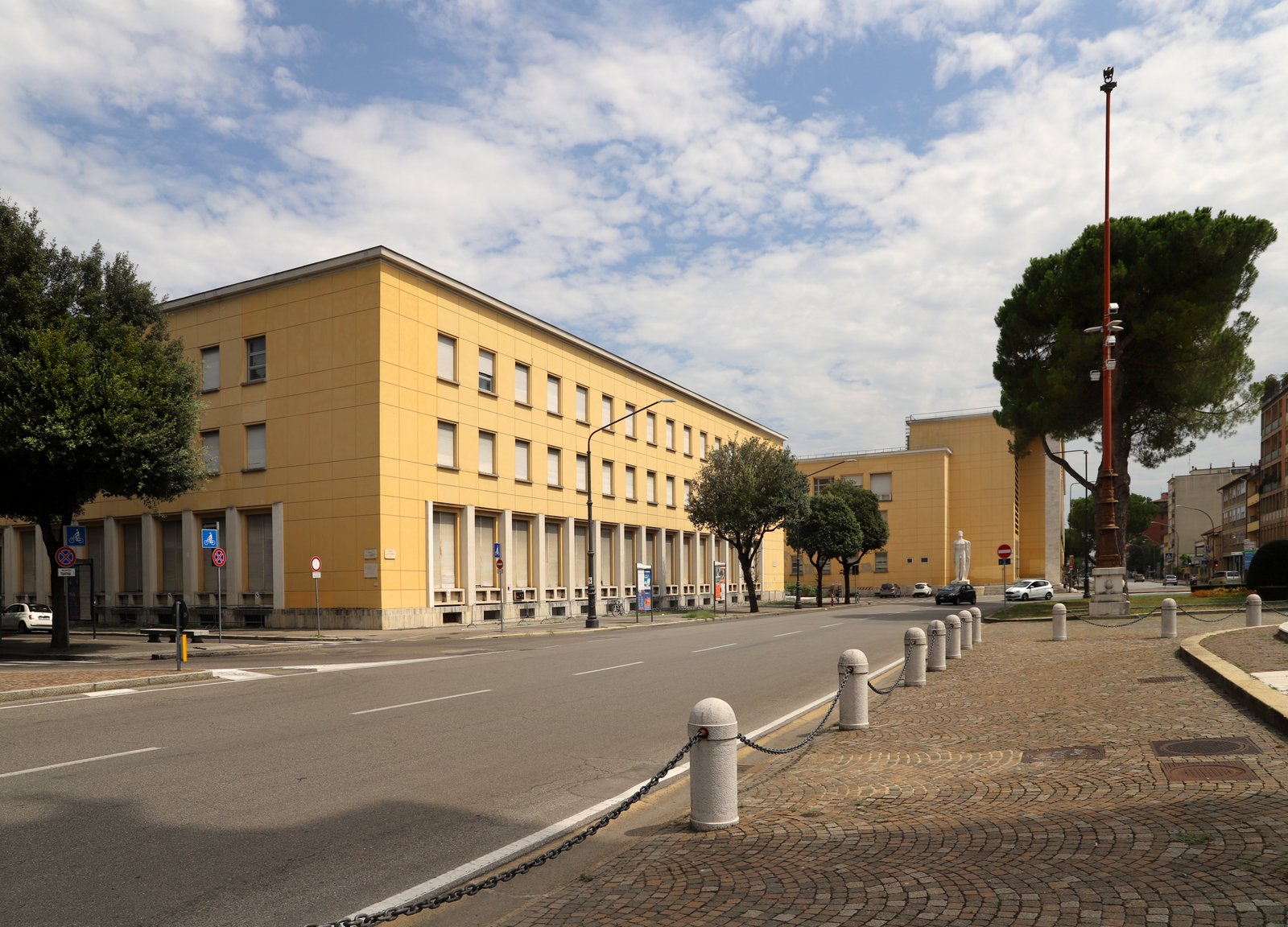 Forli former Collegio Aeronautico facade by Cesare Valle on Piazzale della Vittoria