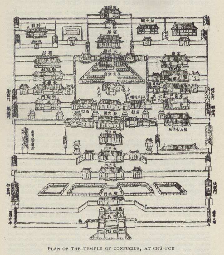 Il Grande Tempio di Confucio a Qufu, Cina