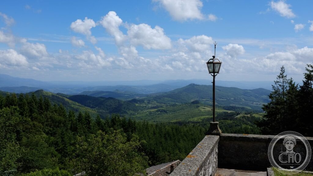 Il convento di Monte Senario sul promontorio boscato del Mugello, casa madre dei Servi di Maria, Bivigliano, Firenze