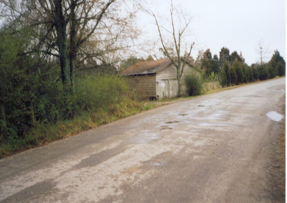 The garage across the road from the Duke farm, also used in the first episodes