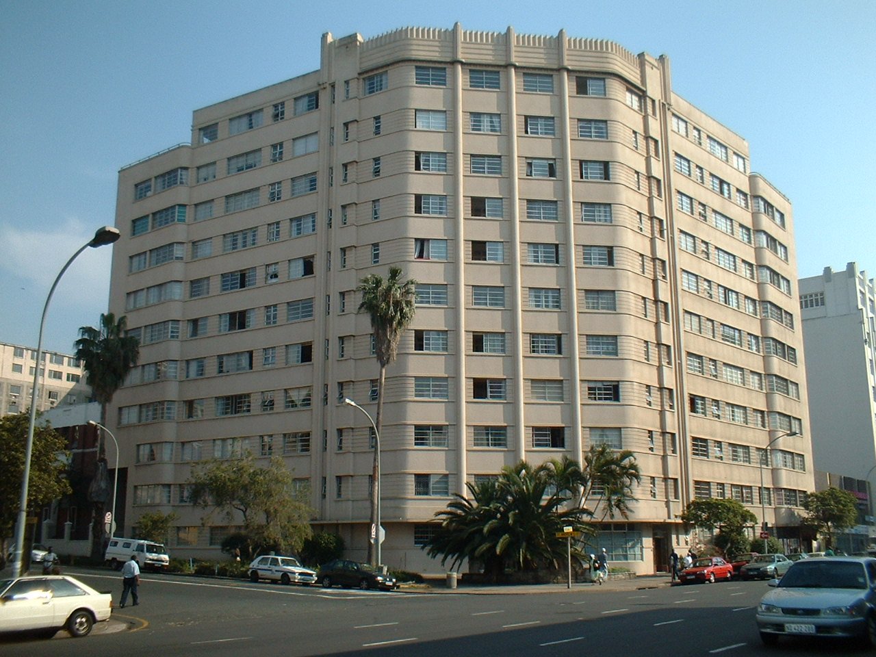 Manhattan Court, an Art Déco apartment block in central Durban, South Africa