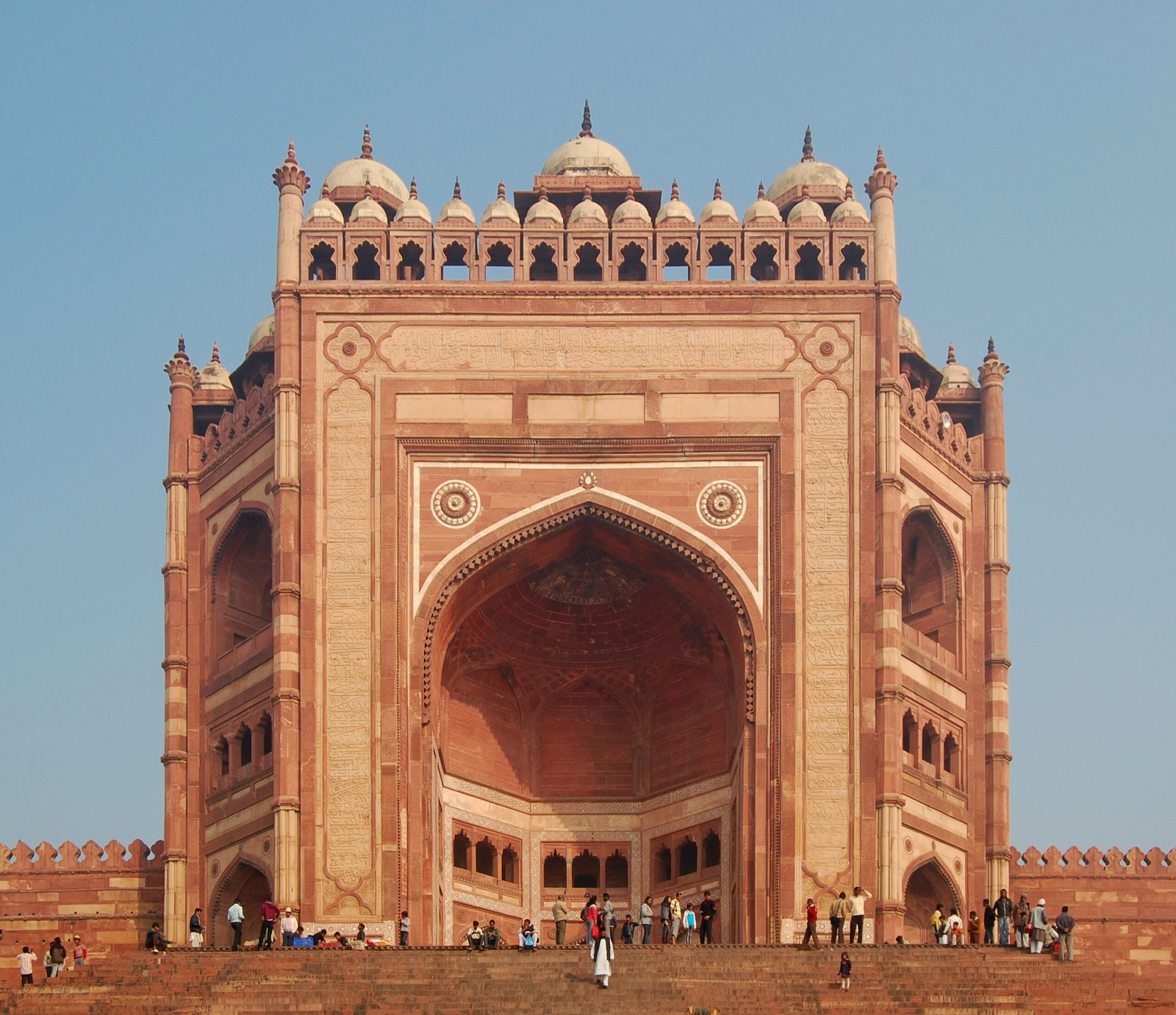 Buland Darwaza gateway at Fatehpur Sikri, the 54-metre Gate of Magnificence built by Akbar