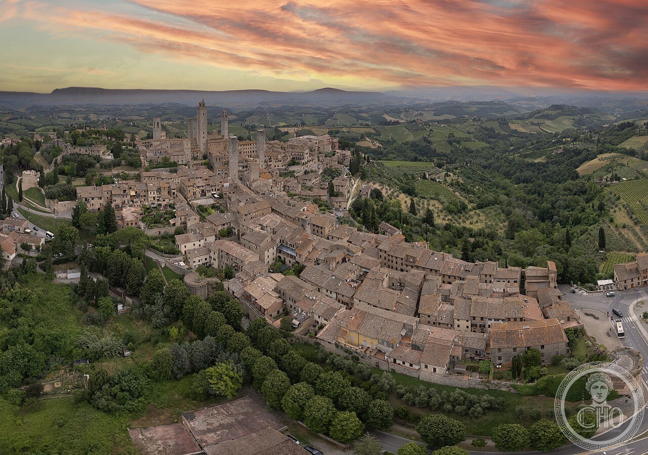 1 Aerial pano san gimignano (2)a