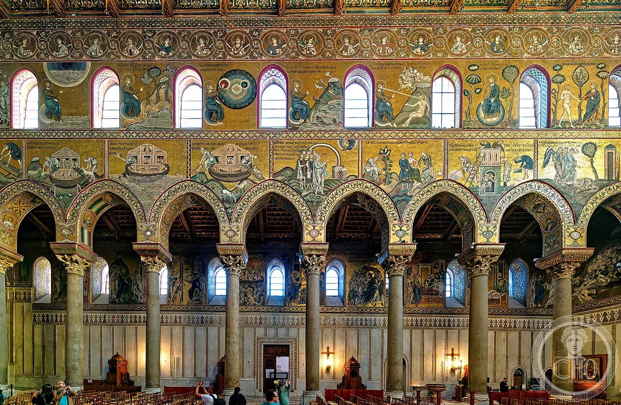 6340 Quadratmeter bedecken die Mosaiken in der Kathedrale Santa Maria Nuova in Monreale. 12