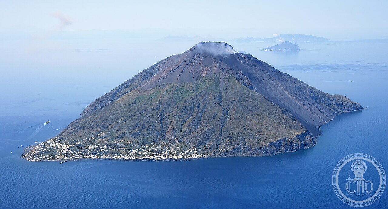 Aerial image of Stromboli (view from the northeast)