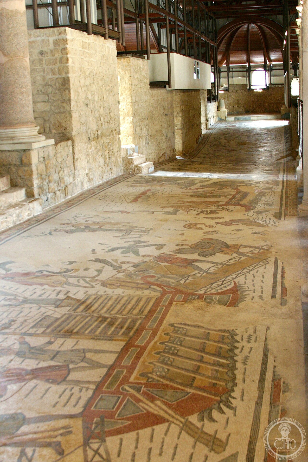 Ambulatory of the Big Game Hunt (looking south) - Villa Romana del Casale - Italy 2015