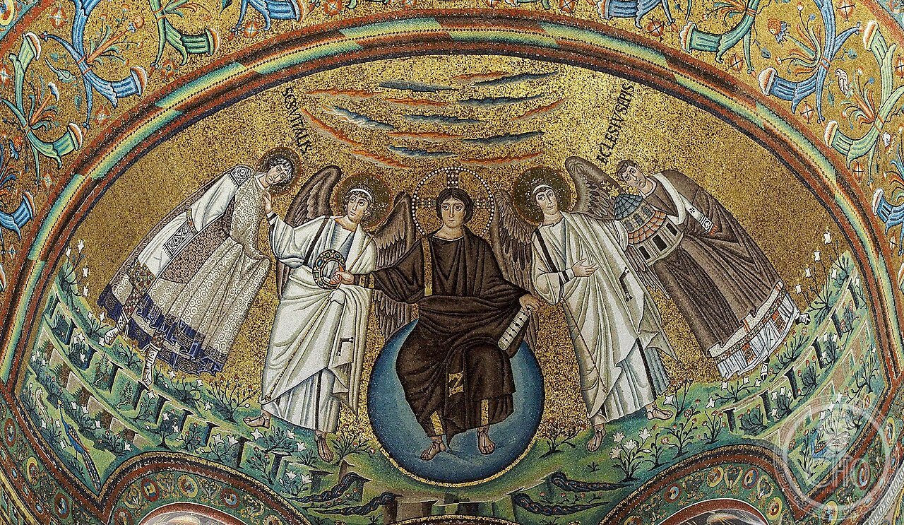 Apse mosaic - Basilica of San Vitale (Ravenna)-edit