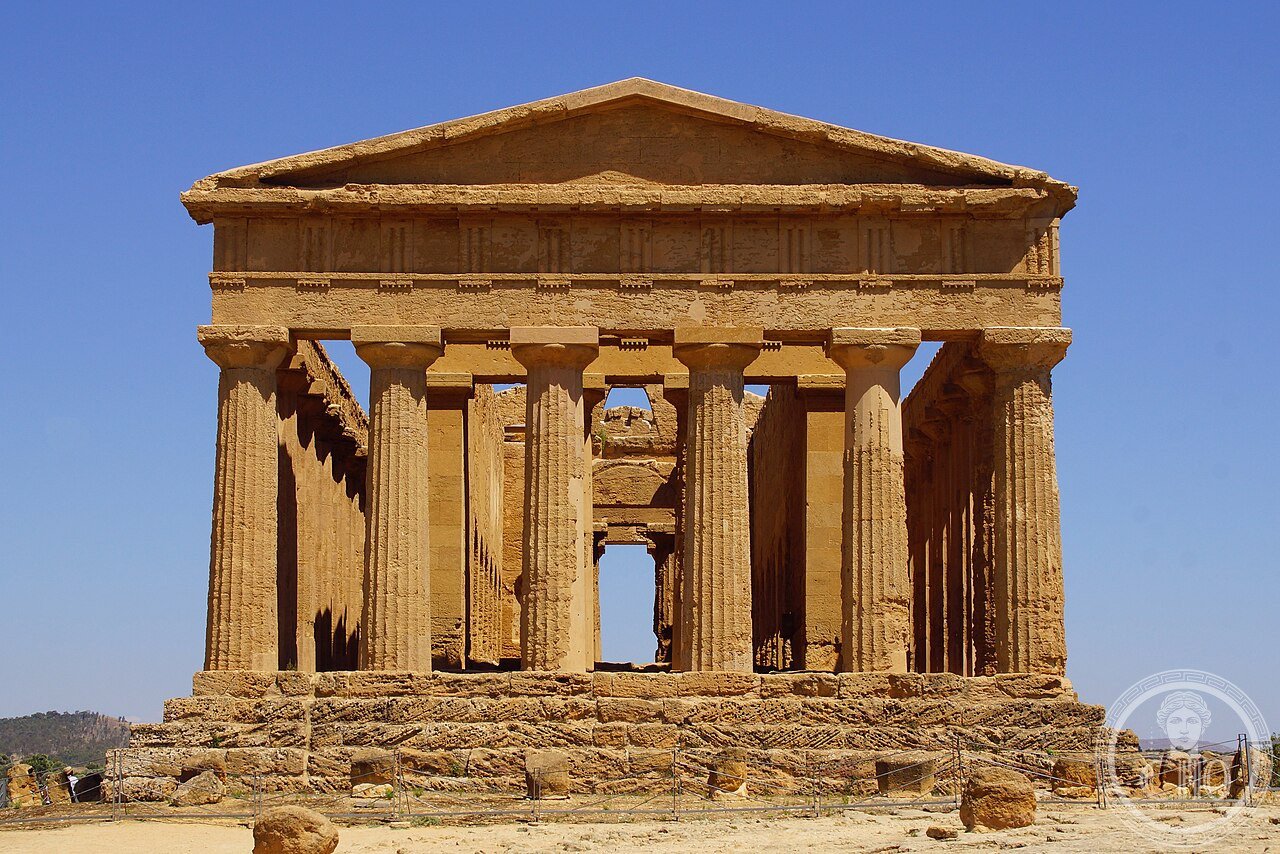 Concordiatempel Tempio della Temple of Concordia de la Concorde Tal der Tempel Valle dei Templi Agrigento Sizilien Foto