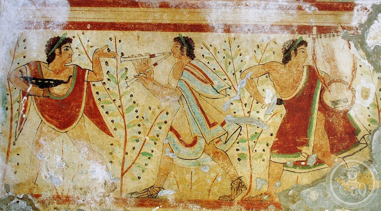 Danseurs et musiciens, tombe des léopards
