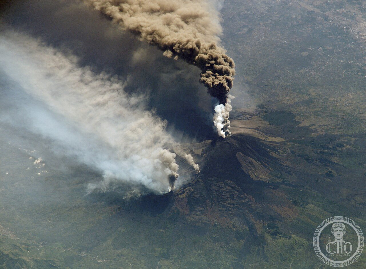 Etna eruption seen from the International Space Station