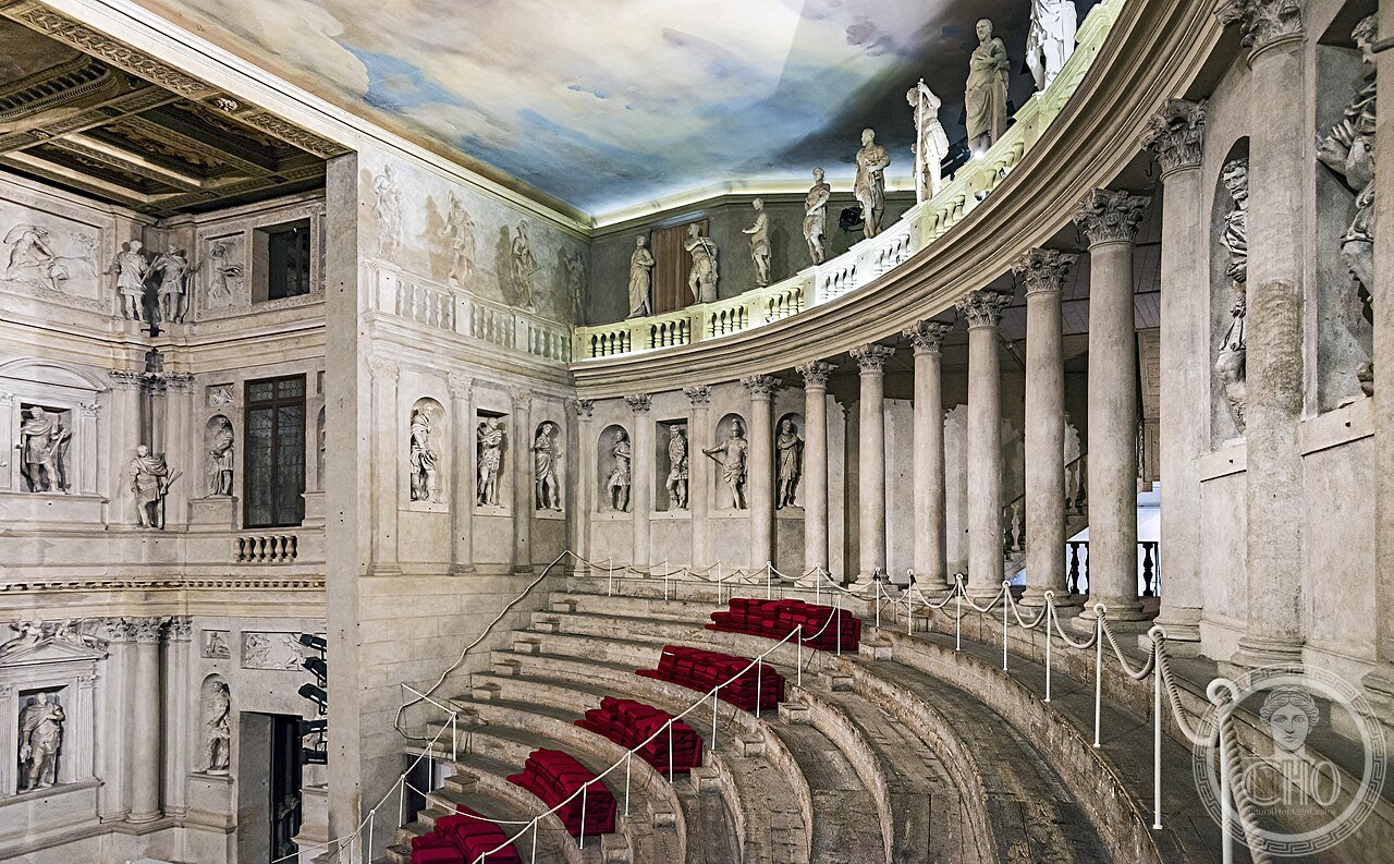 Interior of Teatro Olimpico (Vicenza) - Gradinata