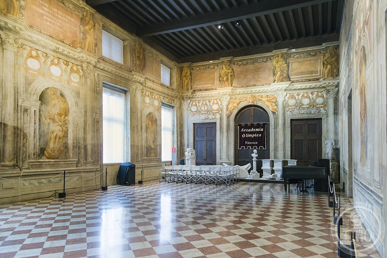 Interior of Teatro Olimpico (Vicenza)- L'Odeon