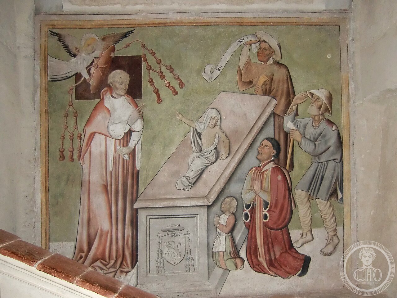 Ivrea Duomo Affresco Pietro Lussemburgo
