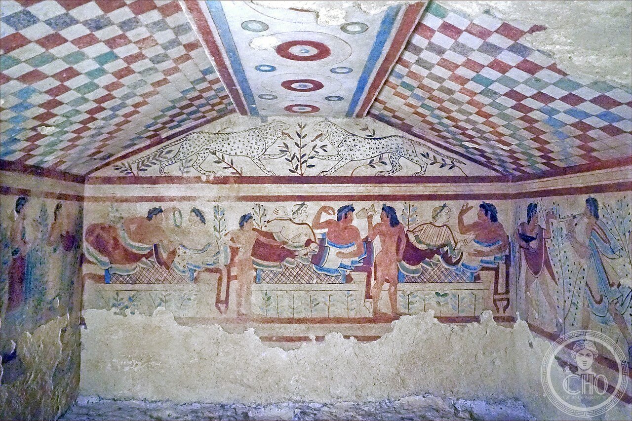 La tombe étrusque des Léopards (Tarquinia, Italie) (27764406718)