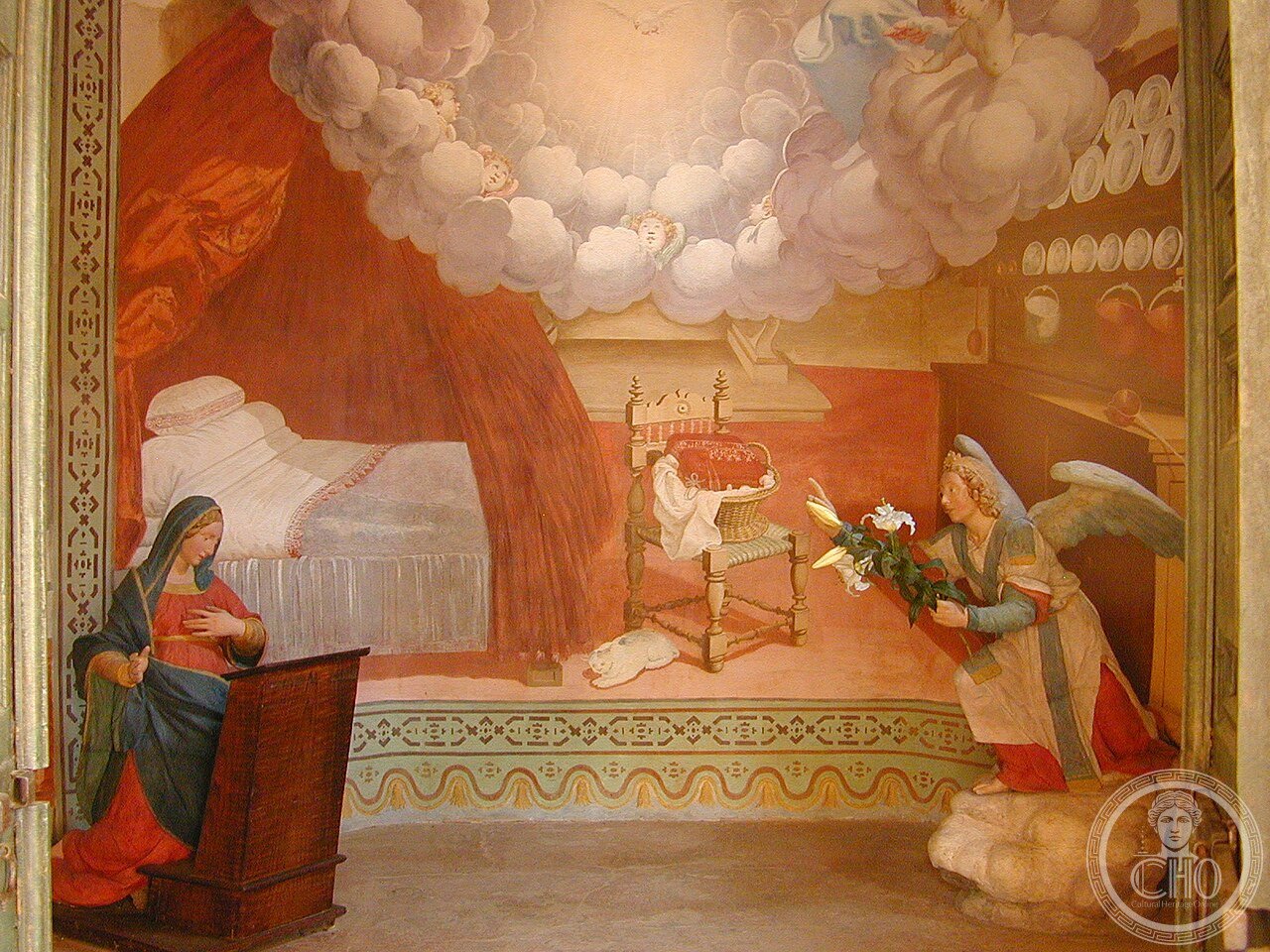 Sacro Monte di Ossuccio. Cappella 1 (L'Annunciazione)