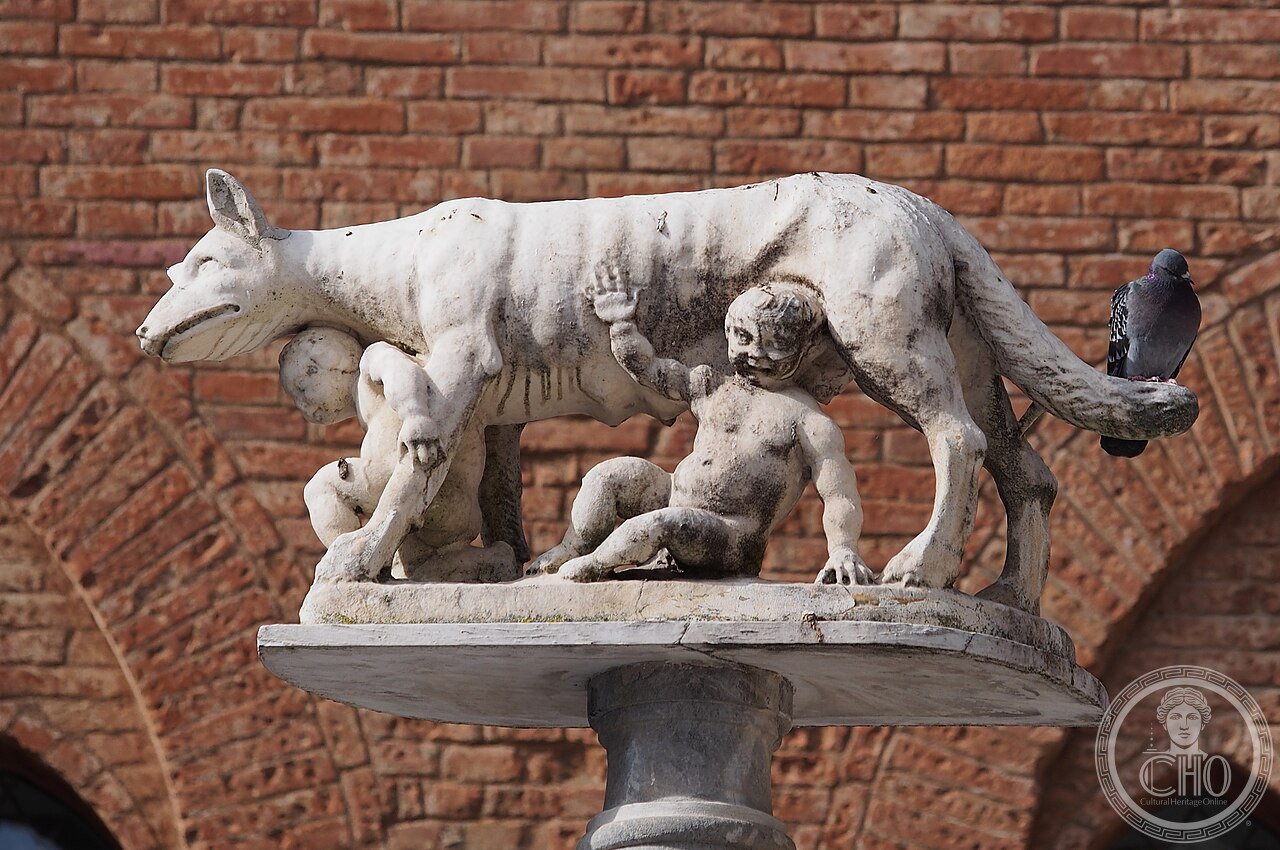 Sienese She-Wolf at Siena Duomo