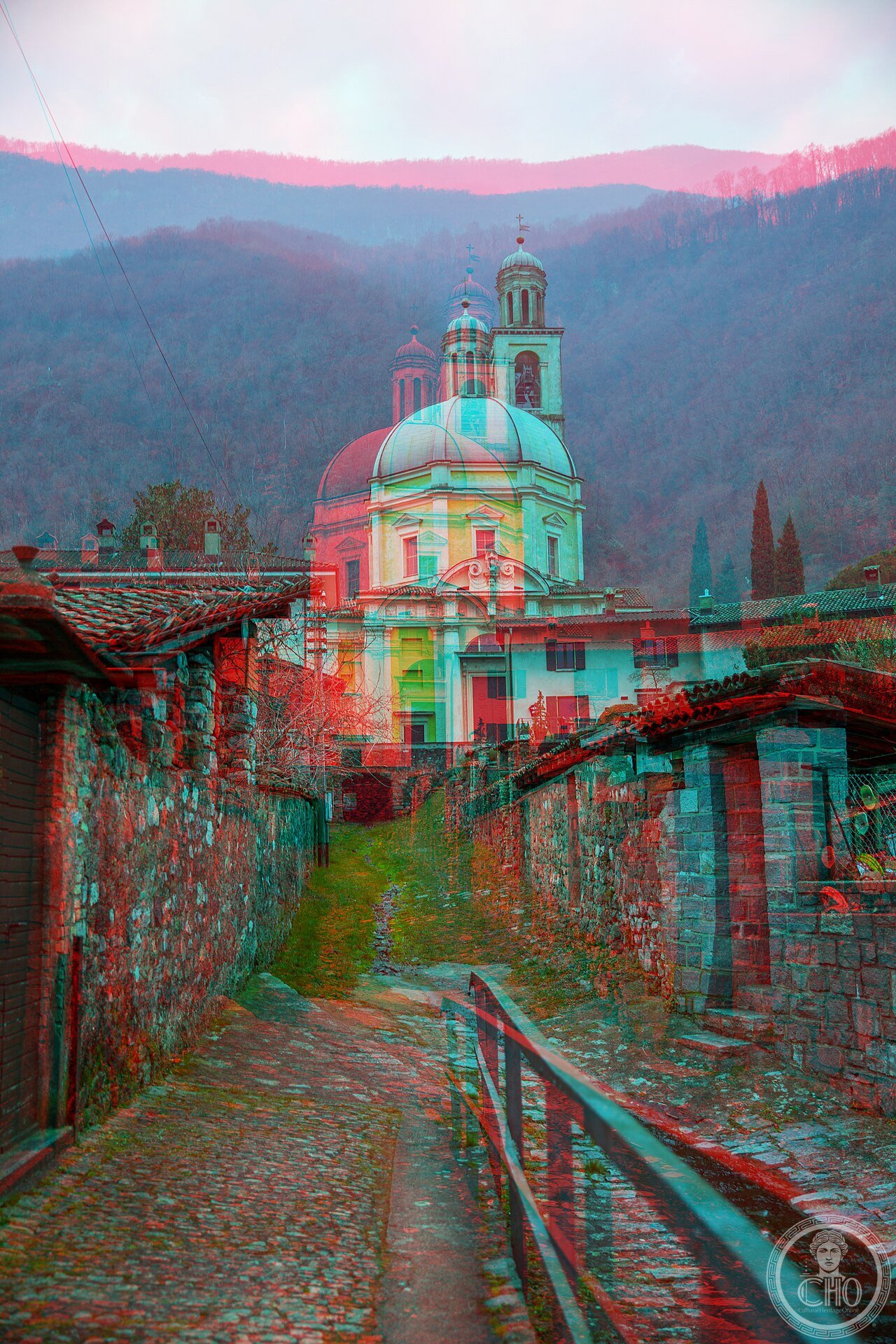 Tempio Santa Croce. Riva San Vitale. 2021-02-20 17-22-47 (anaglyph)