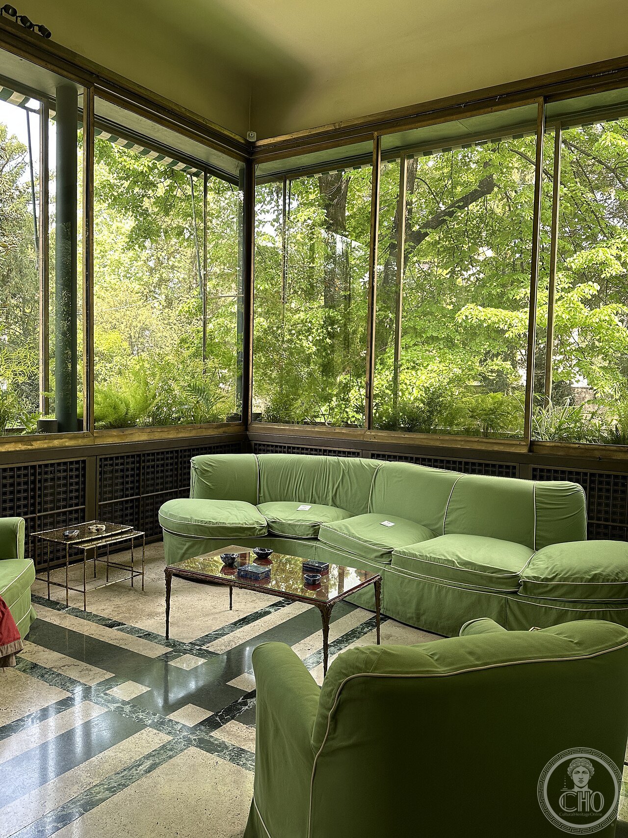Villa Necchi Campiglio - the green room