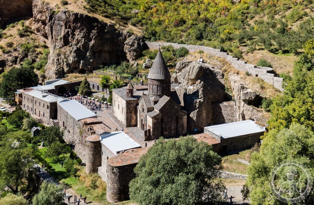 Geghard Monastery Armenia Azat gorge medieval cave churches rock-hewn 13th century UNESCO World Heritage Armenian Apostolic stone