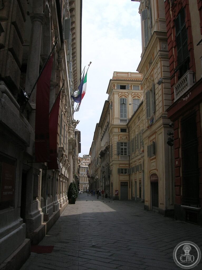 Genova Via Garibaldi Strade Nuove palazzi rinascimentali Rolli XVI XVII sec Liguria UNESCO 2006