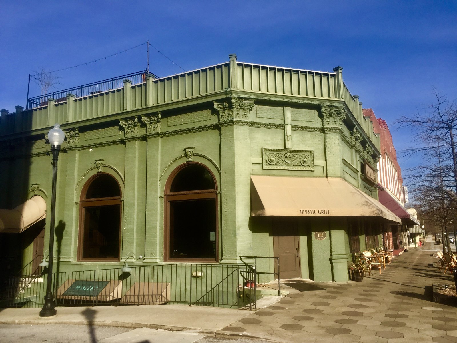 Historic commercial building on the Covington square