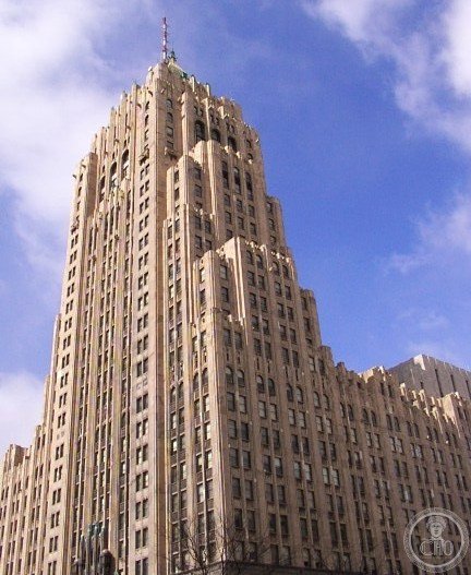 Fisher Building Detroit, Albert Kahn Art Déco tower in the New Center district