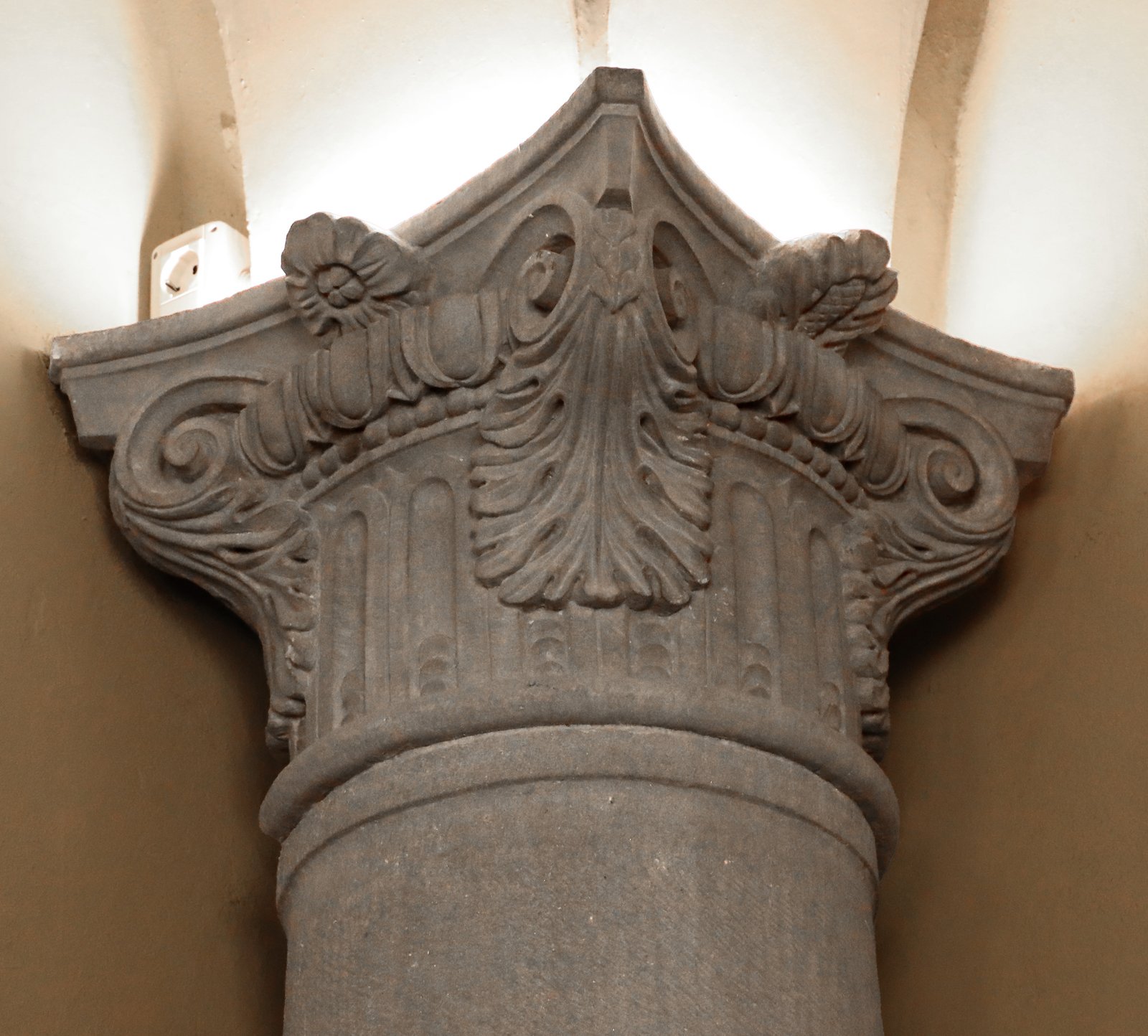 Giunti Odeon Florence Liberty interior columns and decorated ceiling