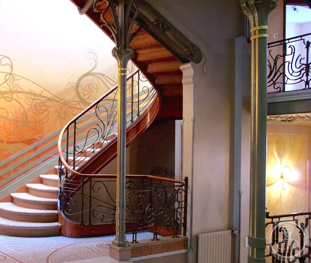 The Art Nouveau staircase of the Hôtel Tassel by Victor Horta