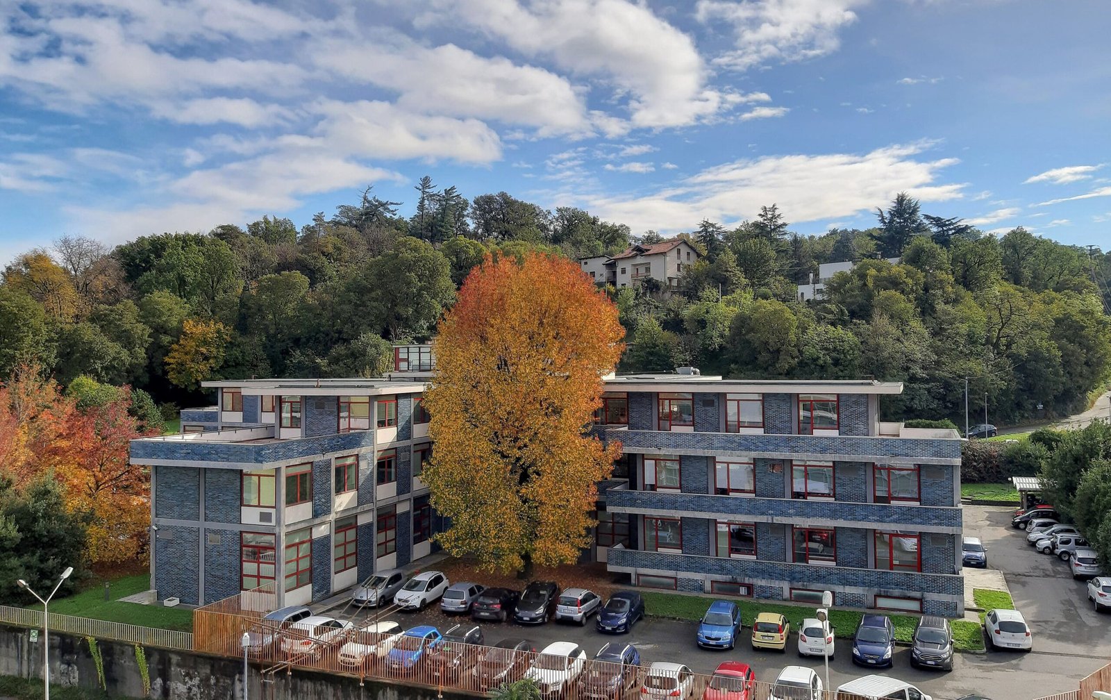 Olivetti factory exterior, Ivrea, Piedmont, Italy