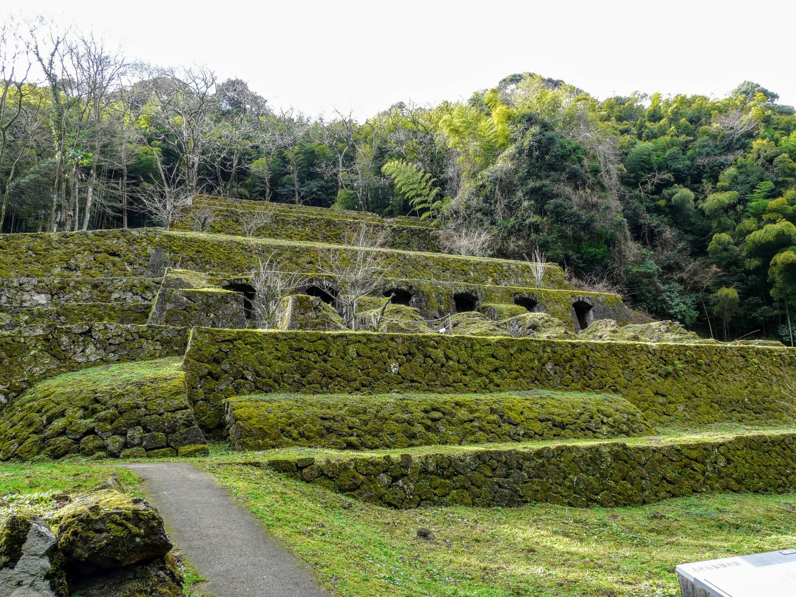 Shimizudani refinery ruins at Iwami Ginzan Silver Mine, Oda City, Shimane Prefecture, Japan