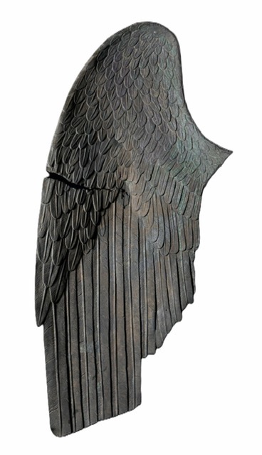 Reverse of the gilded bronze wing