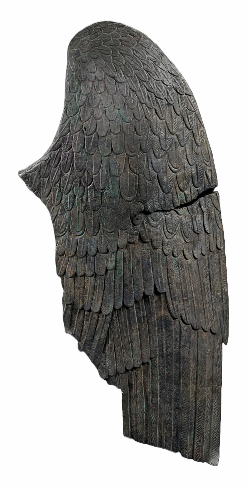 Bronze wing of a winged Victory from the bridge of Valentinian
