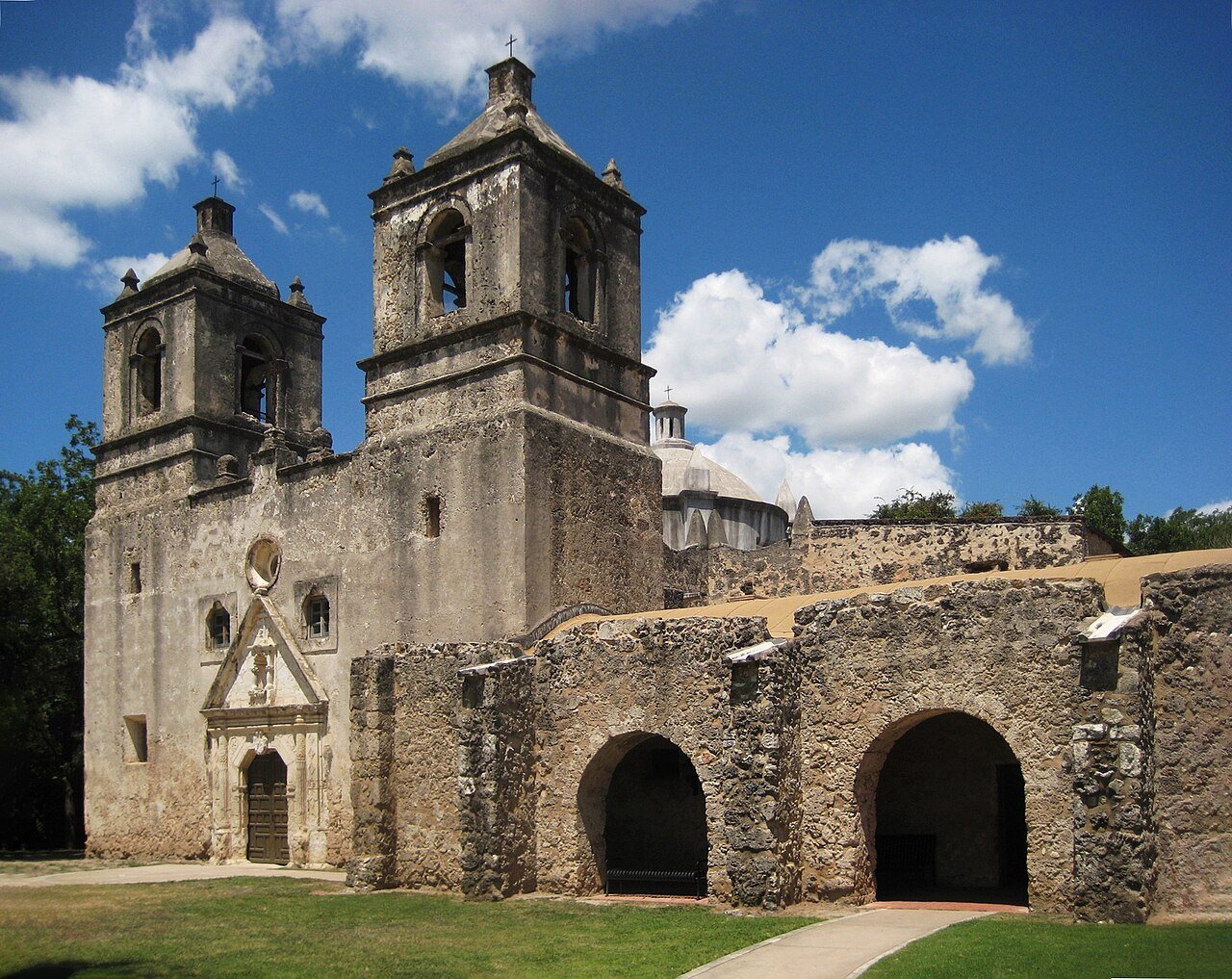 La Missione di San José y San Miguel de Aguayo a San Antonio, Texas, USA