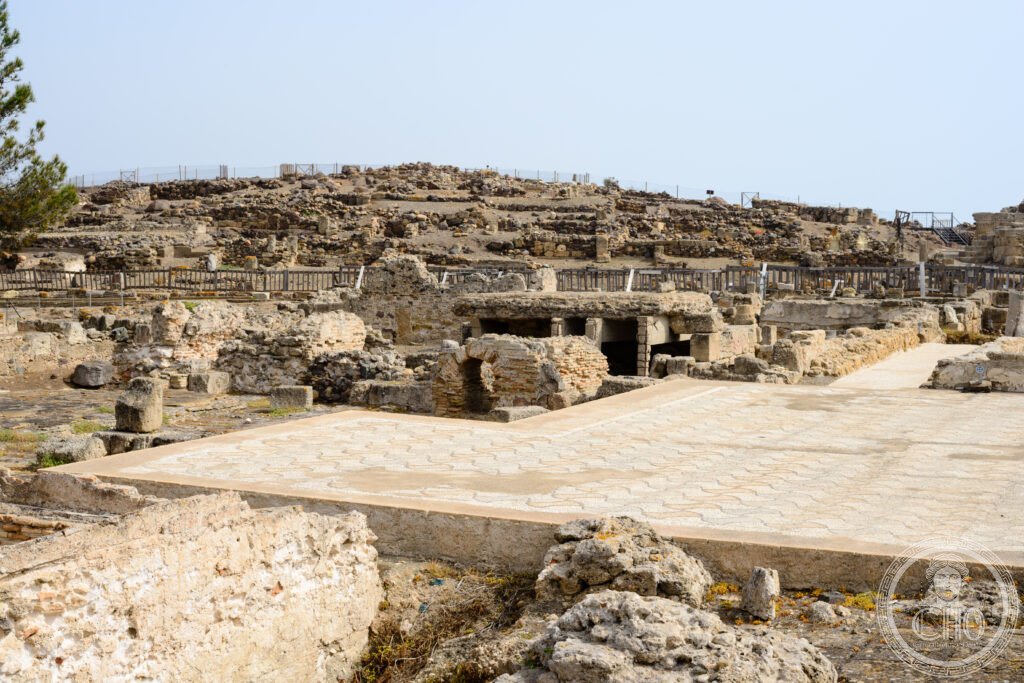 Nora sito archeologico Pula Cagliari Sardegna teatro romano terme fenicio punico mosaici capo