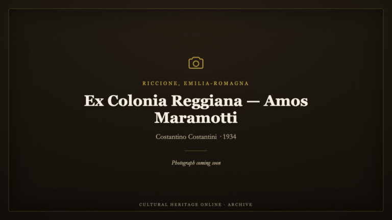 Ex Colonia Reggiana (Amos Maramotti) — Riccione