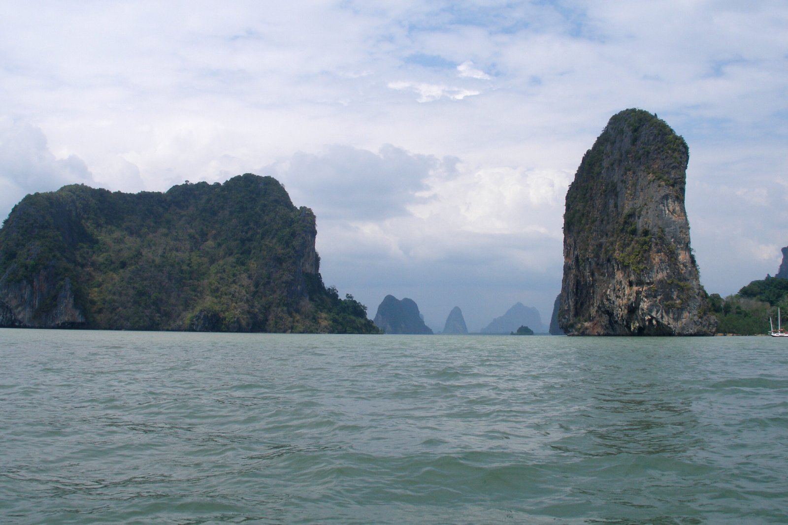 Phang Nga Bay limestone karst sea stacks, southern Thailand