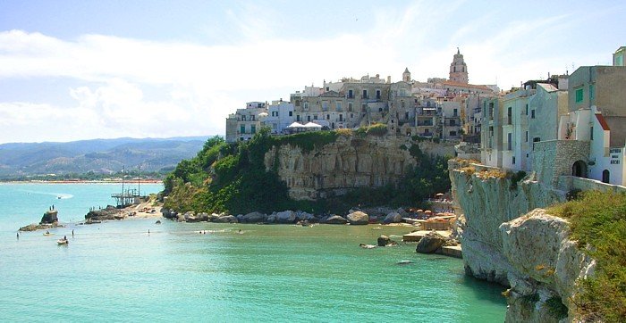 The Gargano coast at Vieste, Puglia