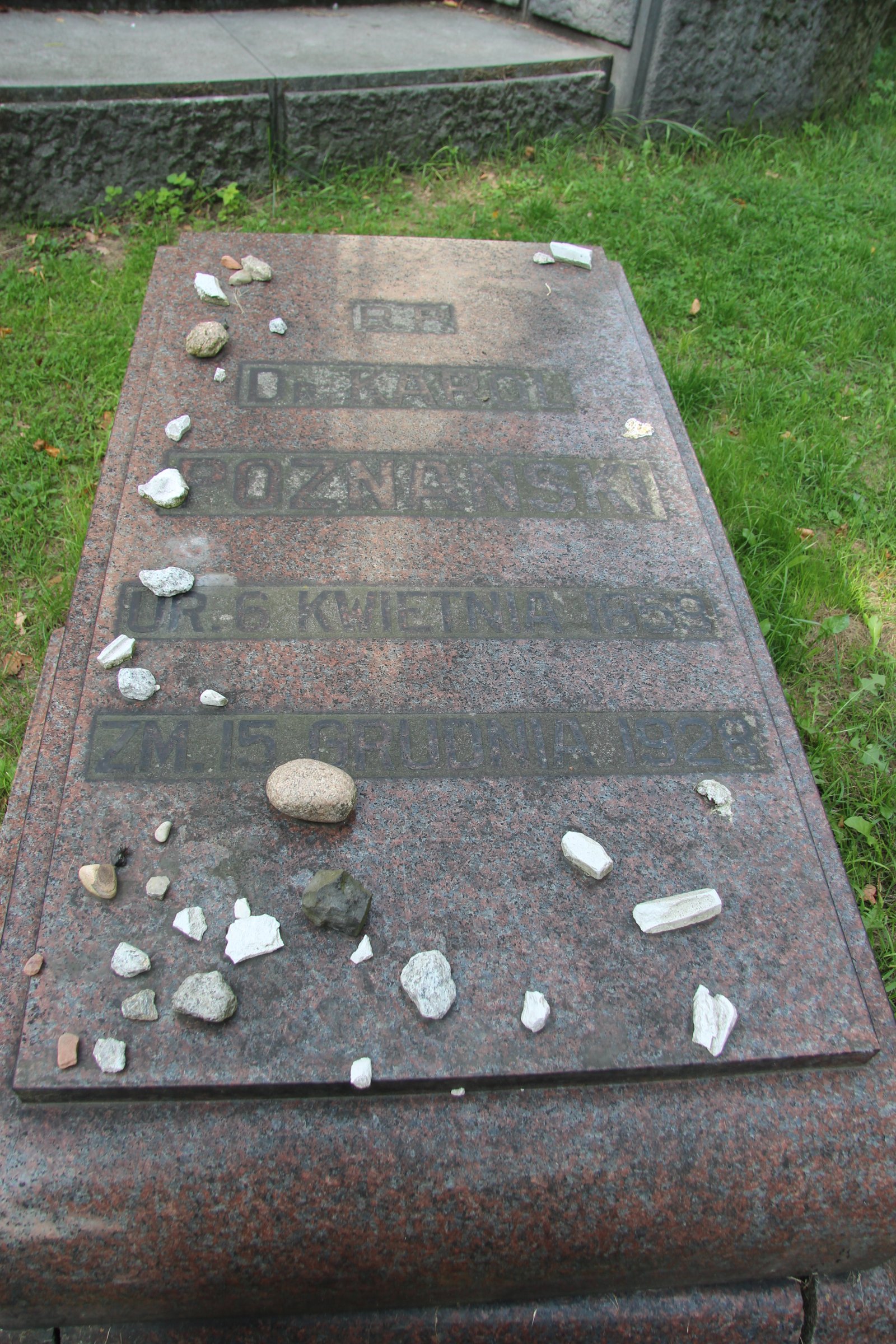 Mausoleum of Izrael Poznański — a domed granite tomb with a Venetian glass mosaic, New Jewish Cemetery, Łódź