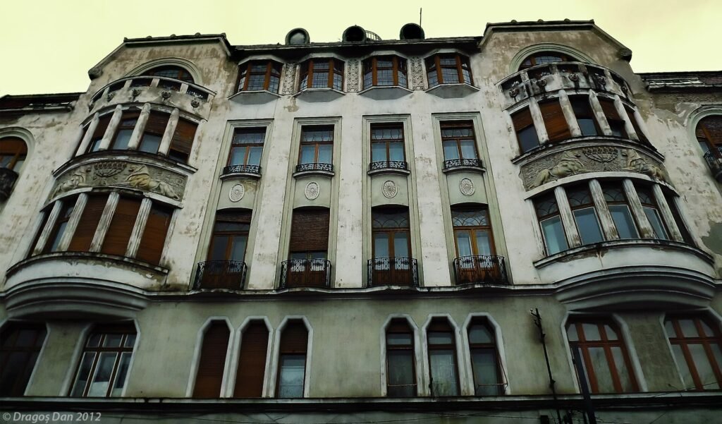 The Viennese-Secession façade of the Ullmann Palace, Oradea The Viennese-Secession façade of the Ullmann Palace, Oradea