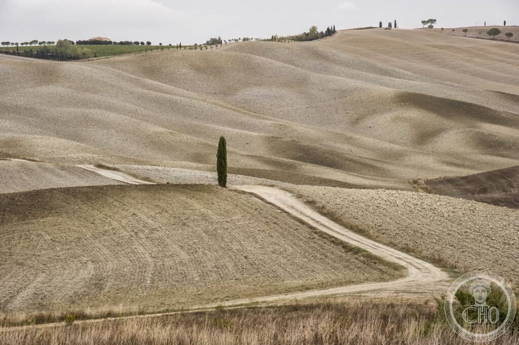 Val d Orcia paesaggio toscano crete senesi cipressi colline Pienza Montalcino UNESCO 2004 Toscana SI