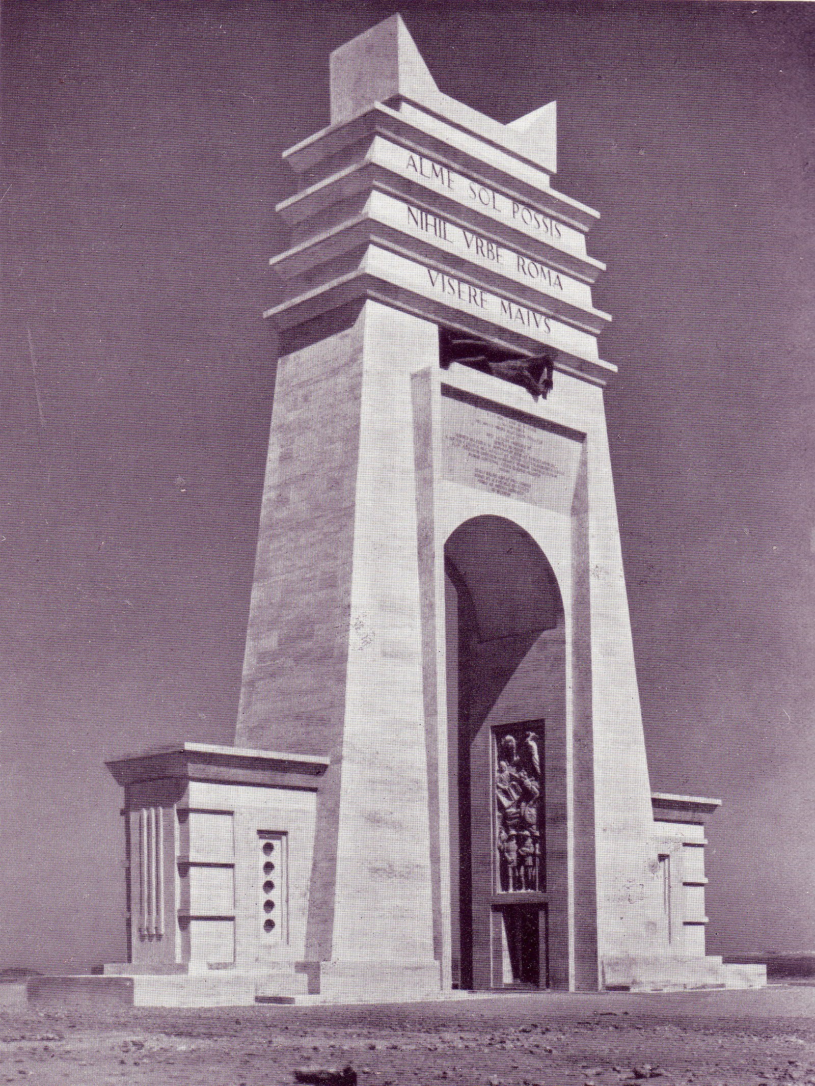 The Arch of the Philaeni on the Libyan coastal road in 1937