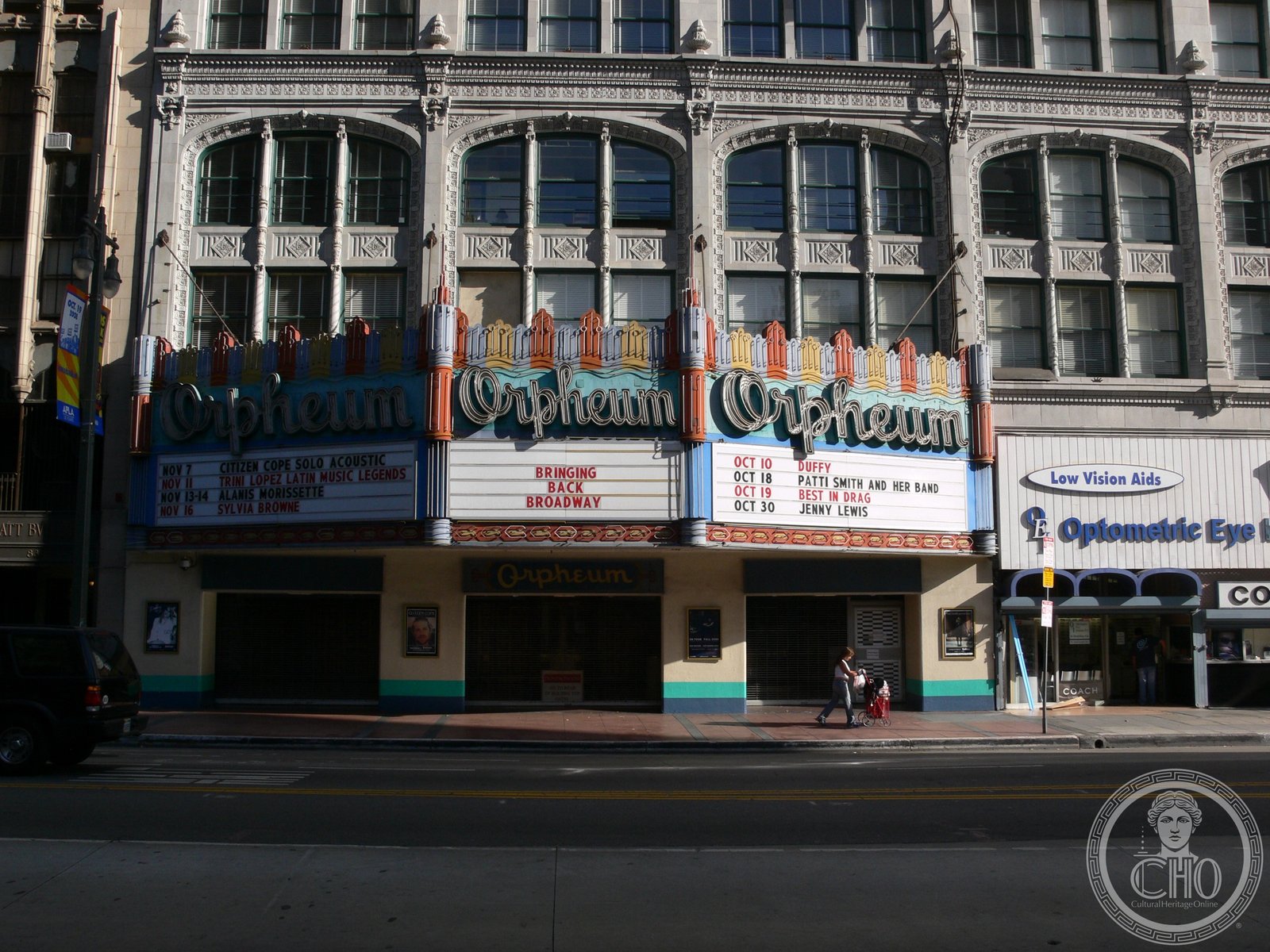 Orpheum Theatre exterior, 842 South Broadway, Downtown Los Angeles