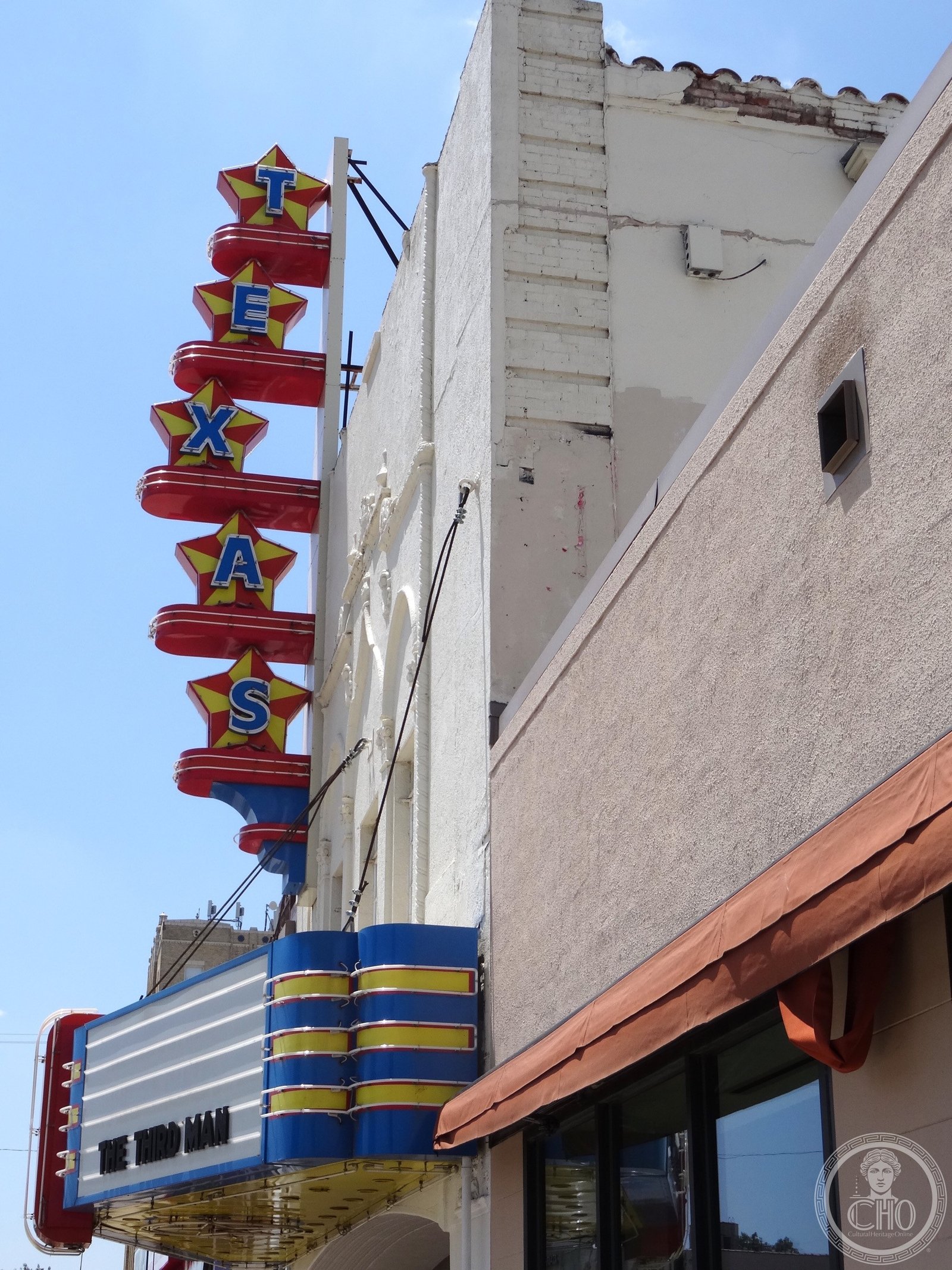 Texas Theatre facade, West Jefferson Boulevard, Oak Cliff neighborhood, Dallas