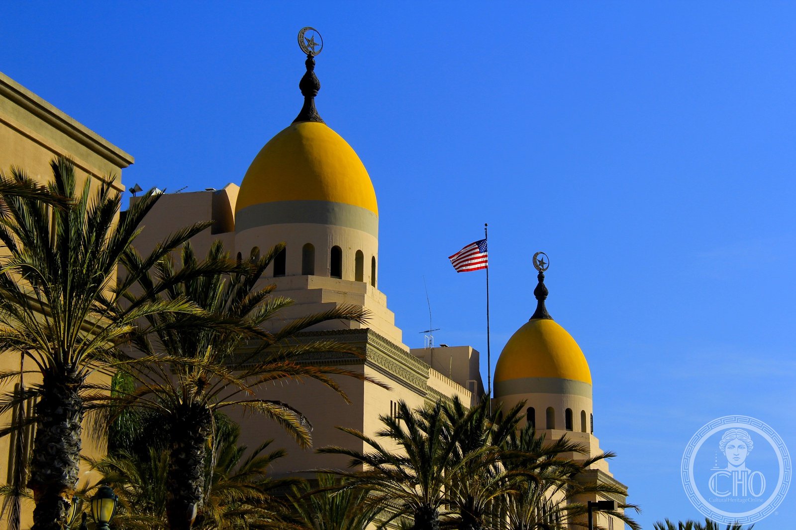 Shrine Auditorium Al Malaikah Temple 655 West Jefferson Boulevard Los Angeles California Moorish Revival 1926 Shriners