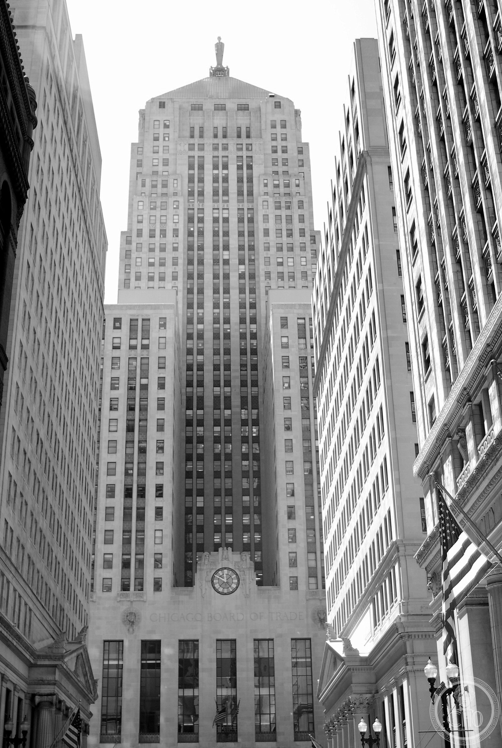 Chicago Board of Trade Building 141 West Jackson Boulevard Chicago Illinois Art Deco 1930 Holabird Root Ceres statue LaSalle Street