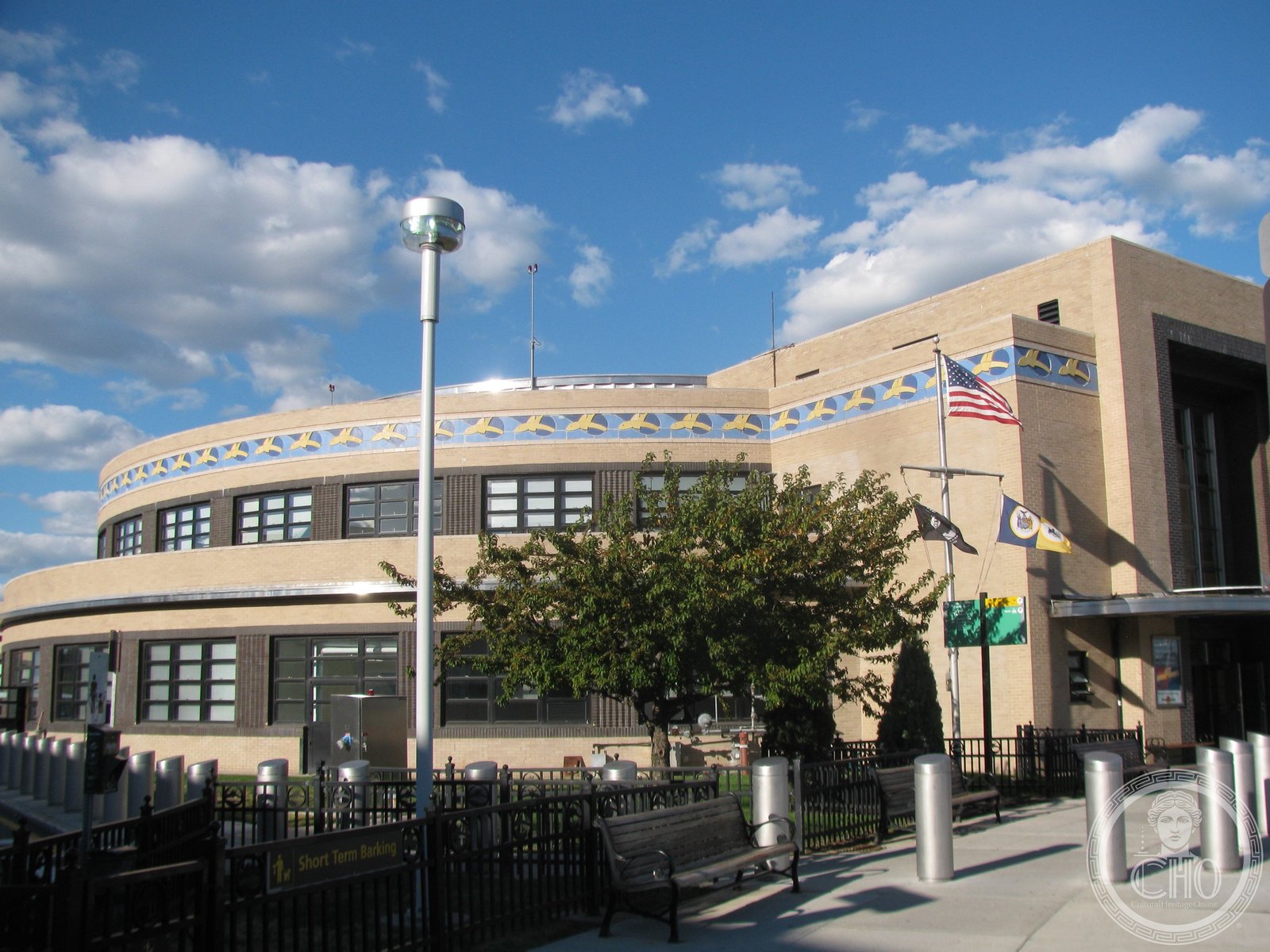 Marine Air Terminal LaGuardia Airport Queens New York City Streamline Moderne Art Deco 1939 Delano Aldrich circular rotunda