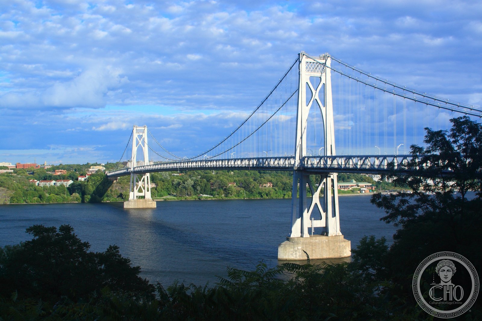 Mid-Hudson Bridge 1930 Franklin Roosevelt suspension bridge Poughkeepsie Highland New York Hudson Valley Art Deco towers