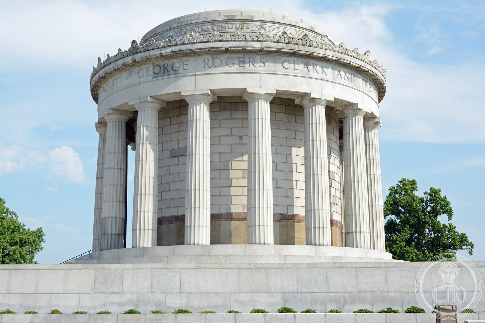 George Rogers Clark Memorial rotunda Art Deco granite 1936 Vincennes Indiana national monument
