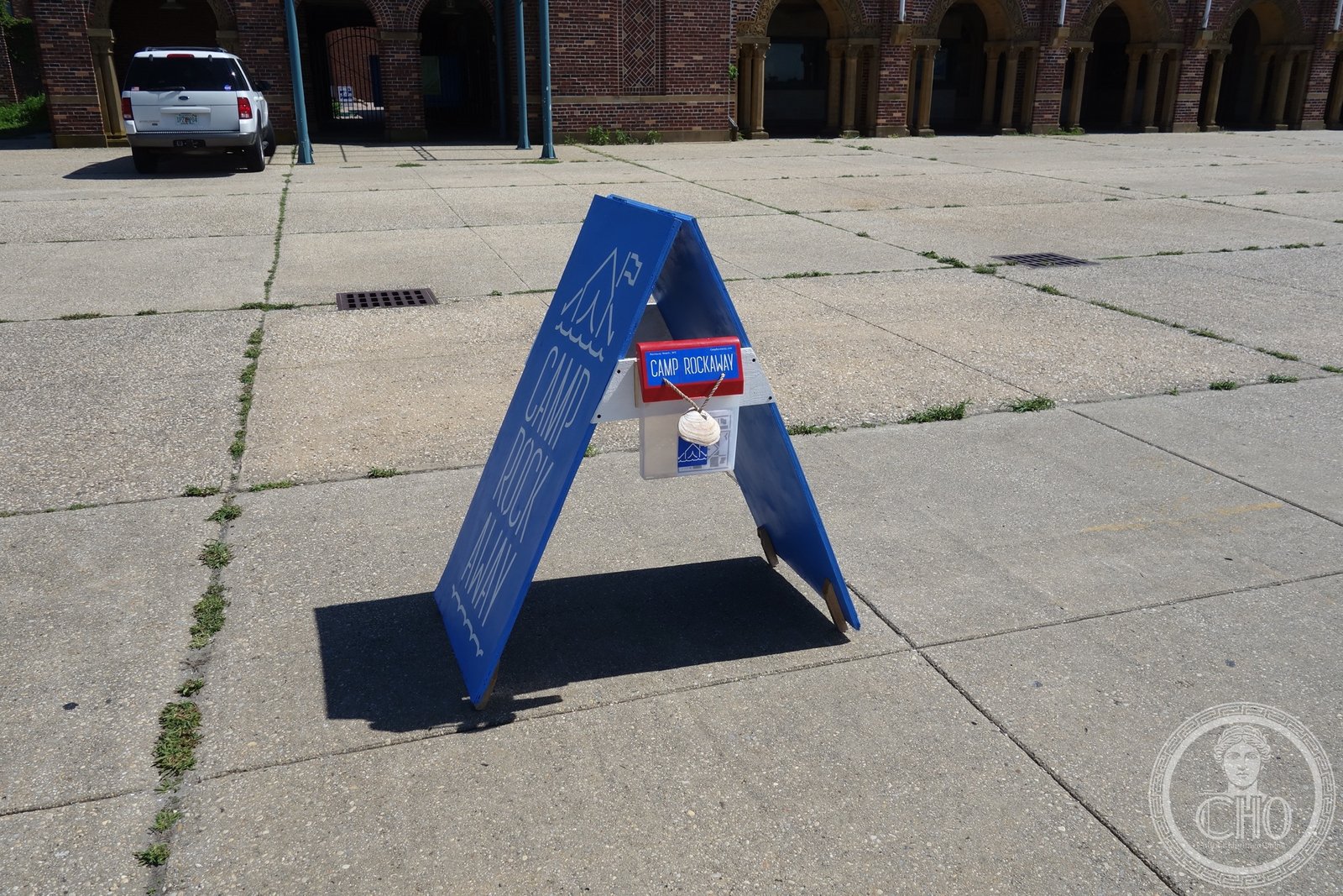 Riis Park Bathhouse 1937 Art Deco brick arcade Rockaway Beach Queens New York Atlantic Ocean