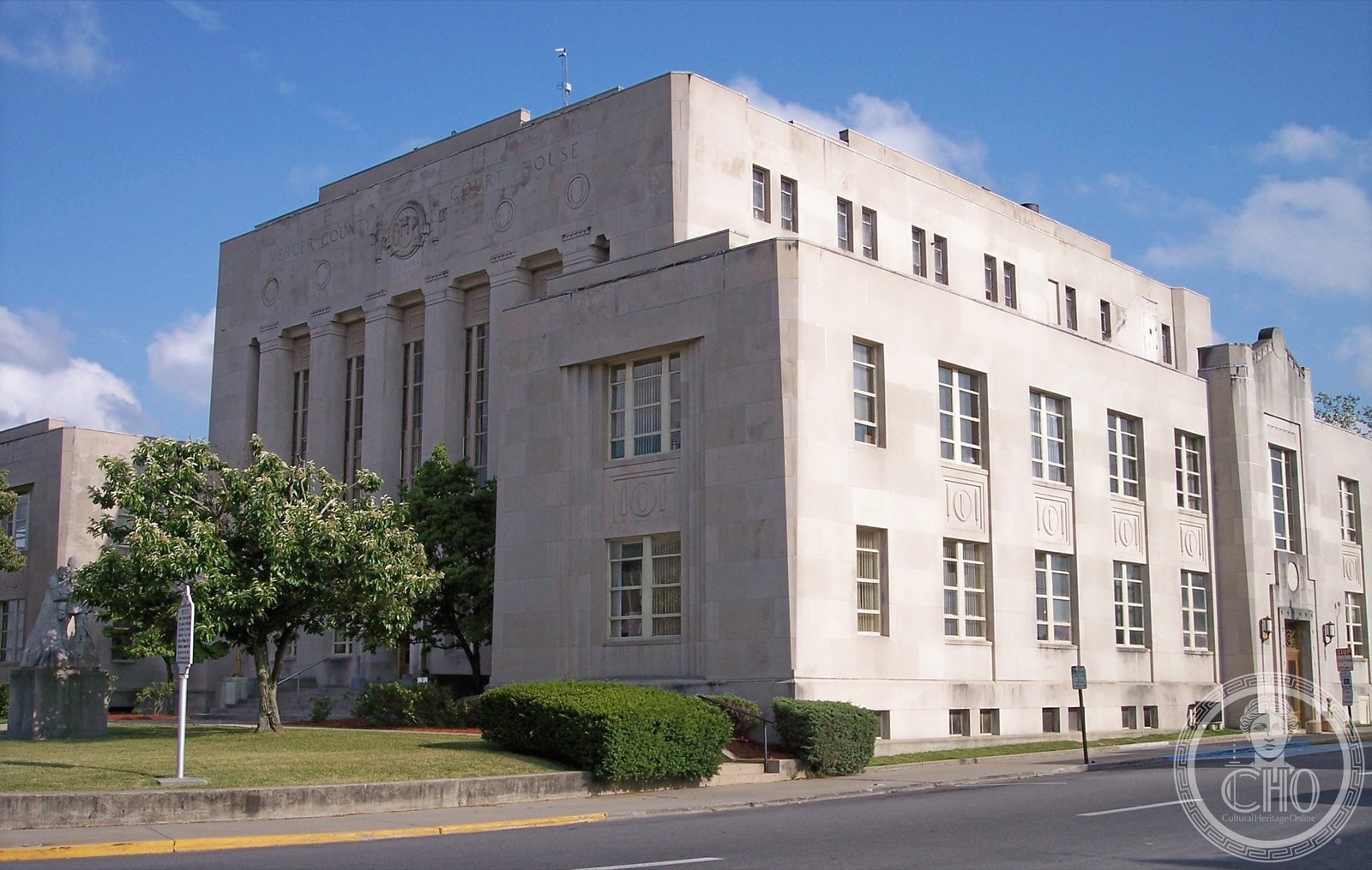 Mercer County Courthouse 1932 Art Deco Princeton West Virginia Main Street coalfield courthouse